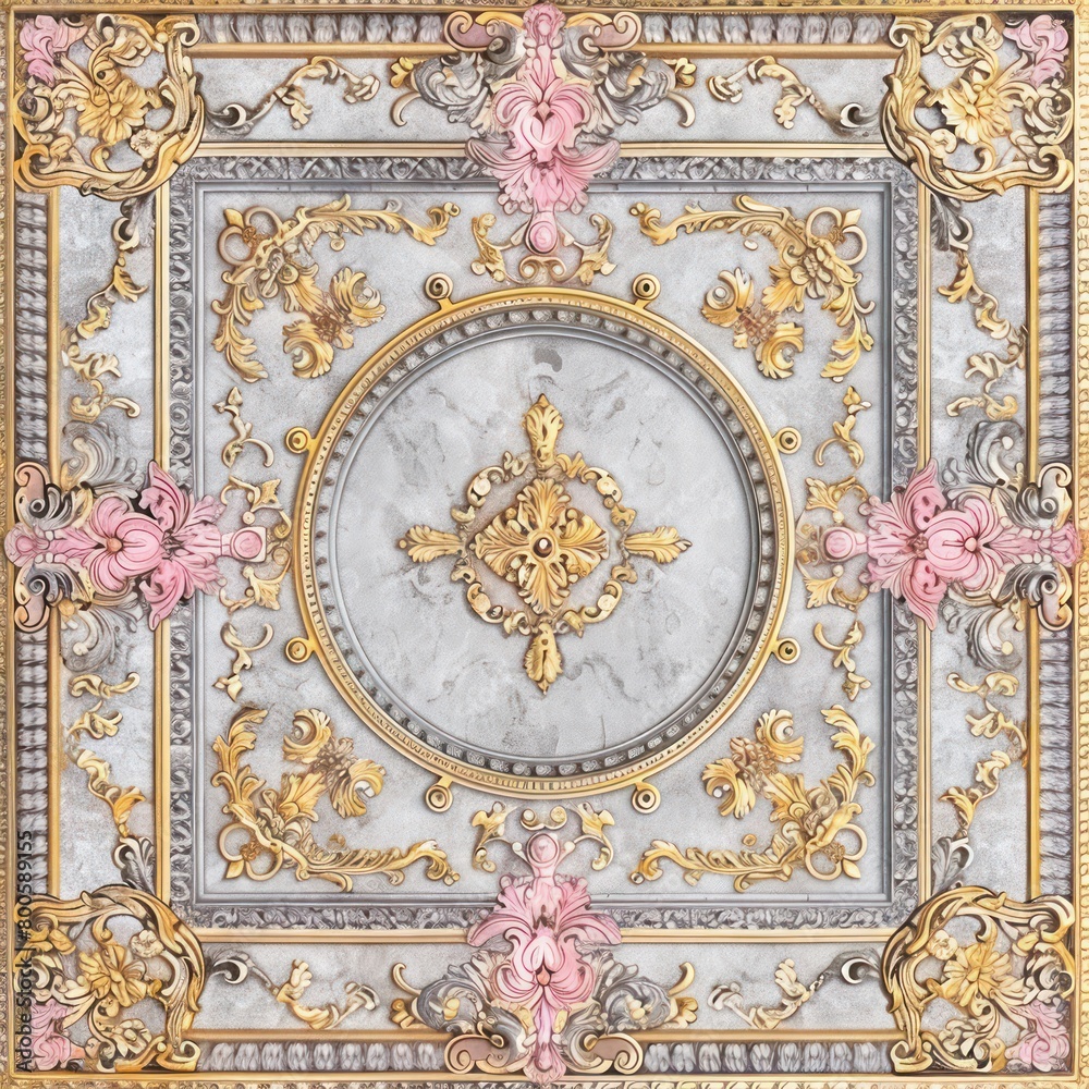 ornate pattern picture frame in gold and light pink
ornate pattern picture frame in gold and light pink