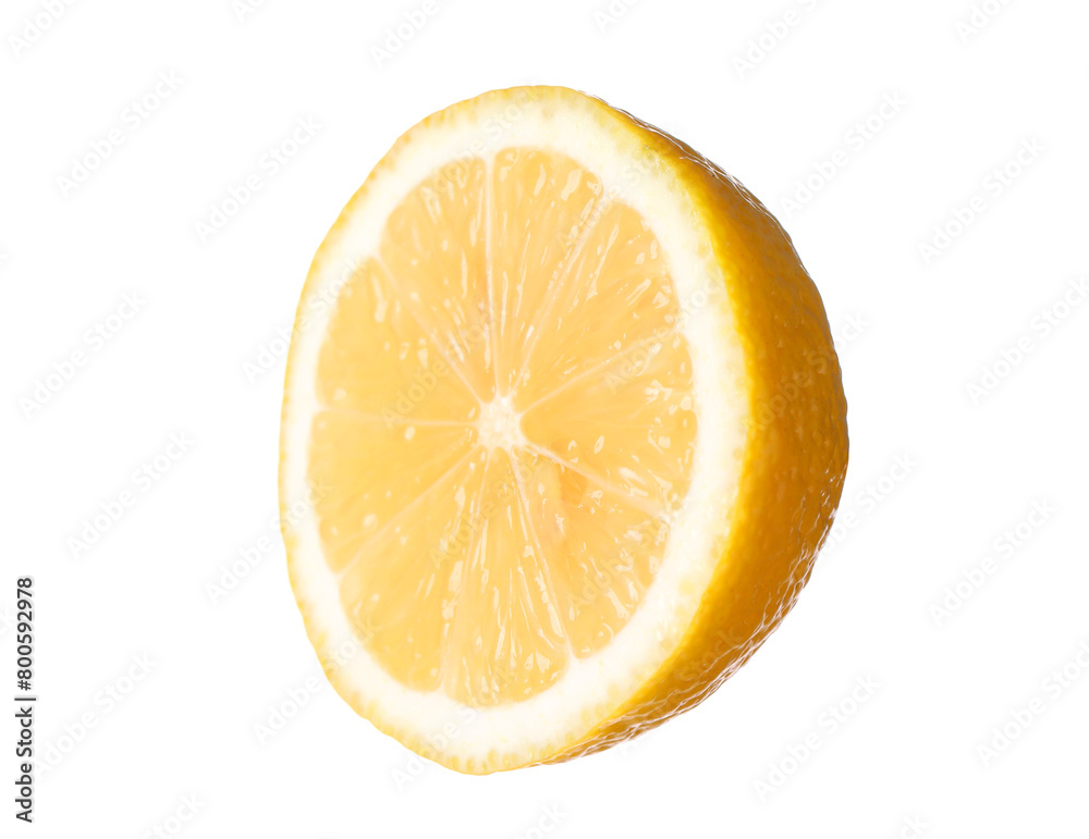 Half of fresh lemon isolated on white Half of fresh lemon isolated on white