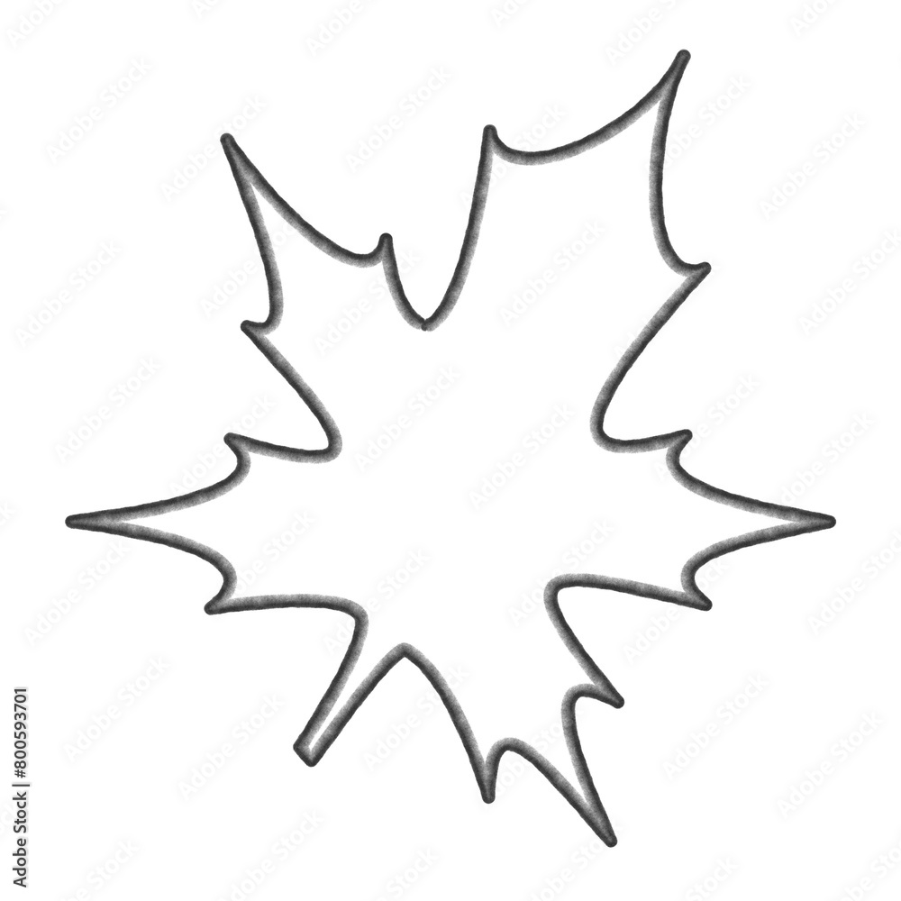 foliage shape with round pencil outlines ready to be filled with color and texture foliage shape with round pencil outlines ready to be filled with color and texture