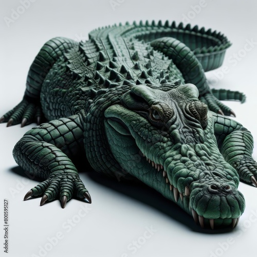 crocodile isolated on white