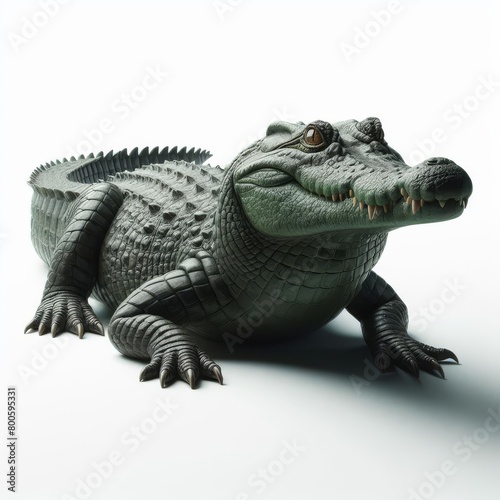 crocodile isolated on white