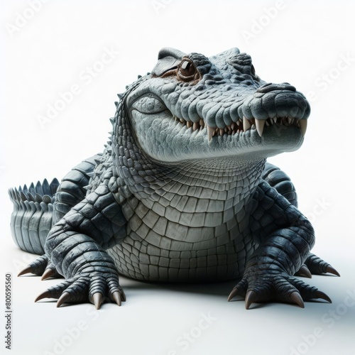 crocodile isolated on white