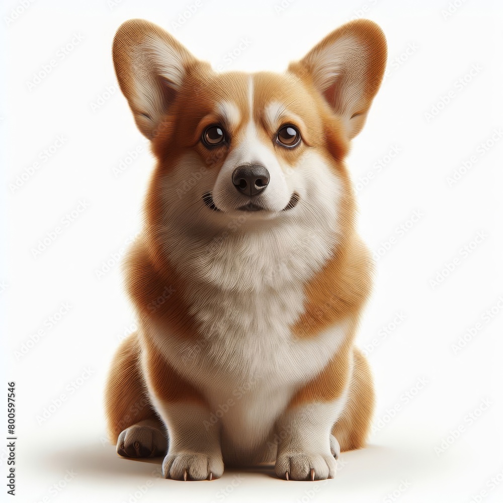 corgi  dog portrait