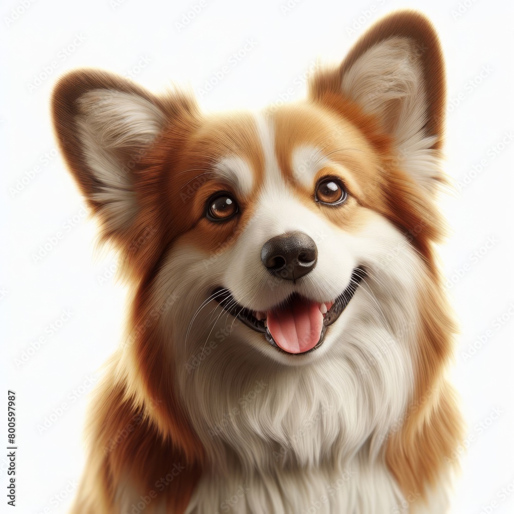 corgi  dog portrait