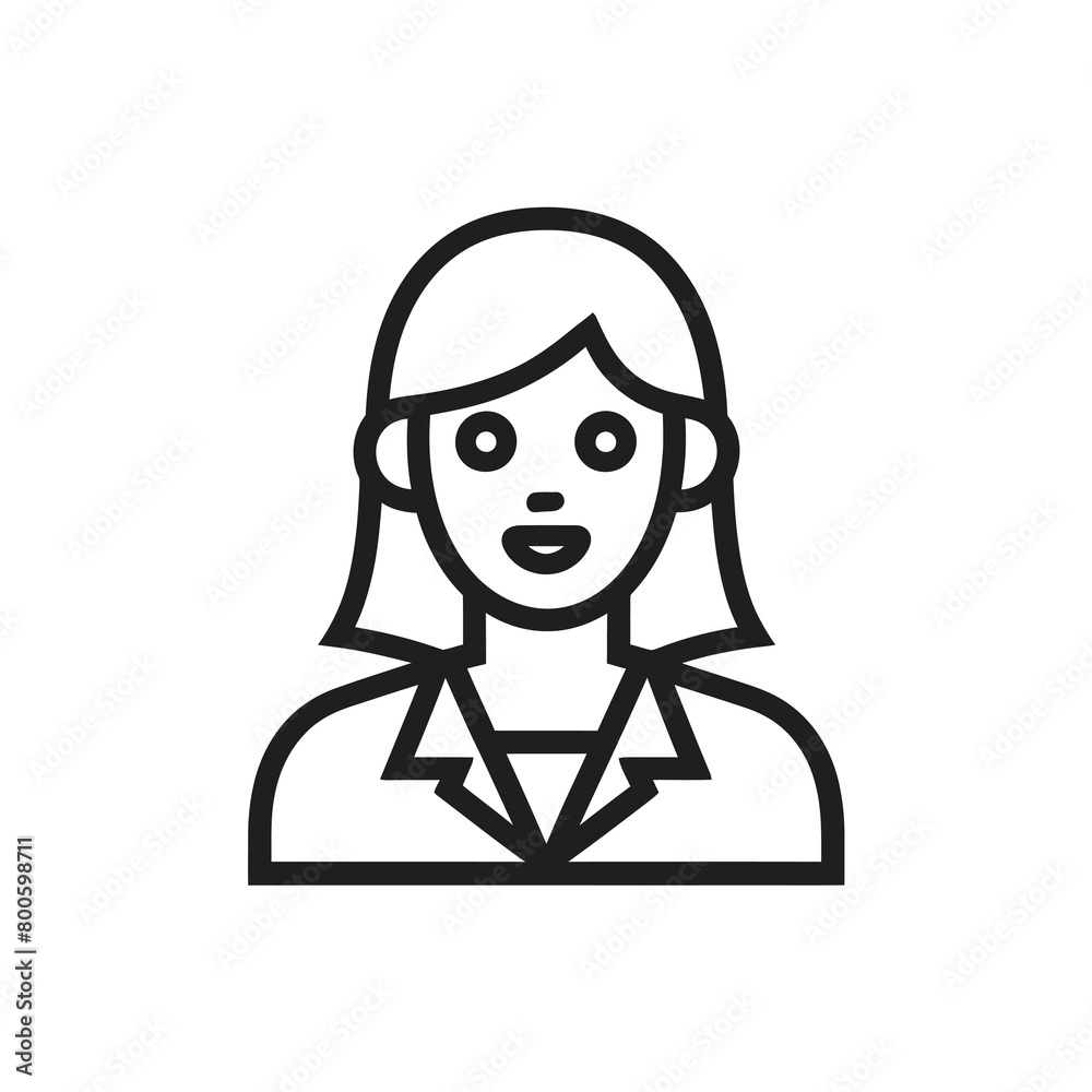 People line icon vector template. People line icon vector template.