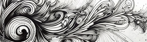 Adapting to market changes requires the flexibility seen in doodle art, where fluid lines and evolving patterns represent responsiveness and agility, key to the draw concept photo