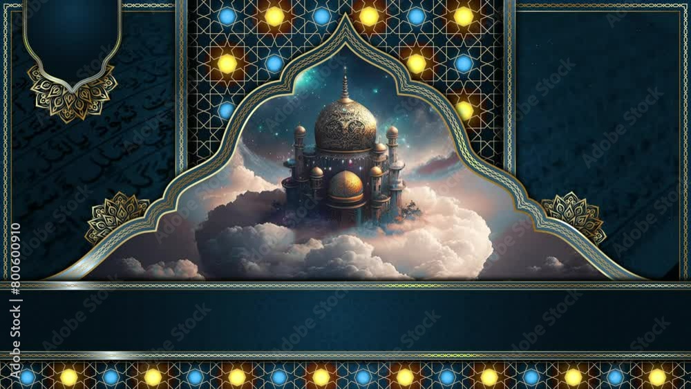 animated islamic background , muslim mosque , islamic video wallpaper ...