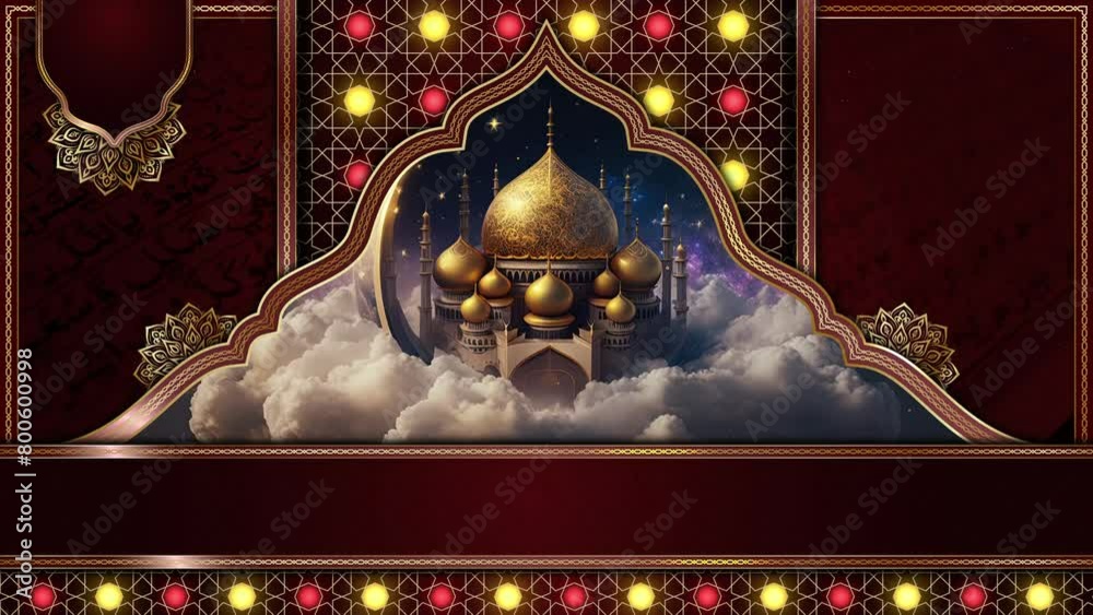 animated islamic background , muslim mosque , islamic video wallpaper ...