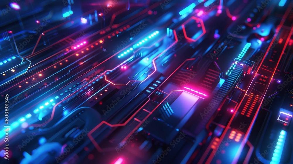 roduce futuristic backgrounds with glowing neon elements