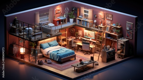 a picture Modern Isometric Rooms