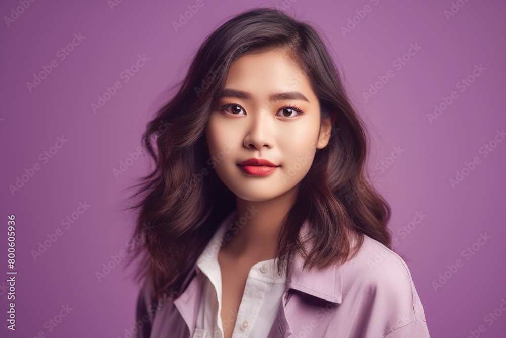 A woman with long brown hair A woman with long brown hair