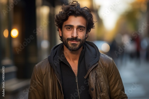 A man with a beard and a brown jacket is smiling © Juan Hernandez