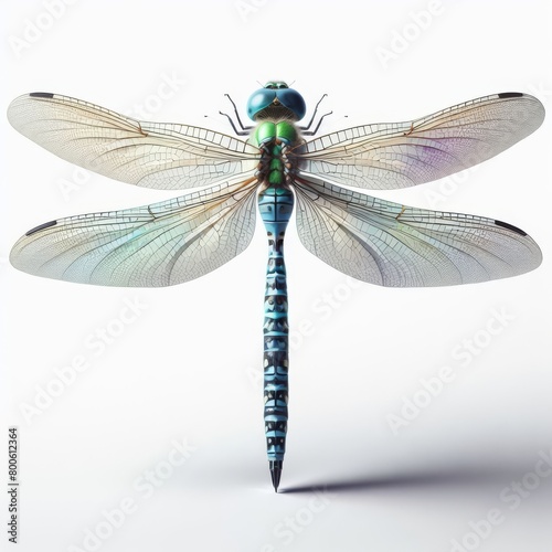 dragonfly on white background © Садыг Сеид-заде