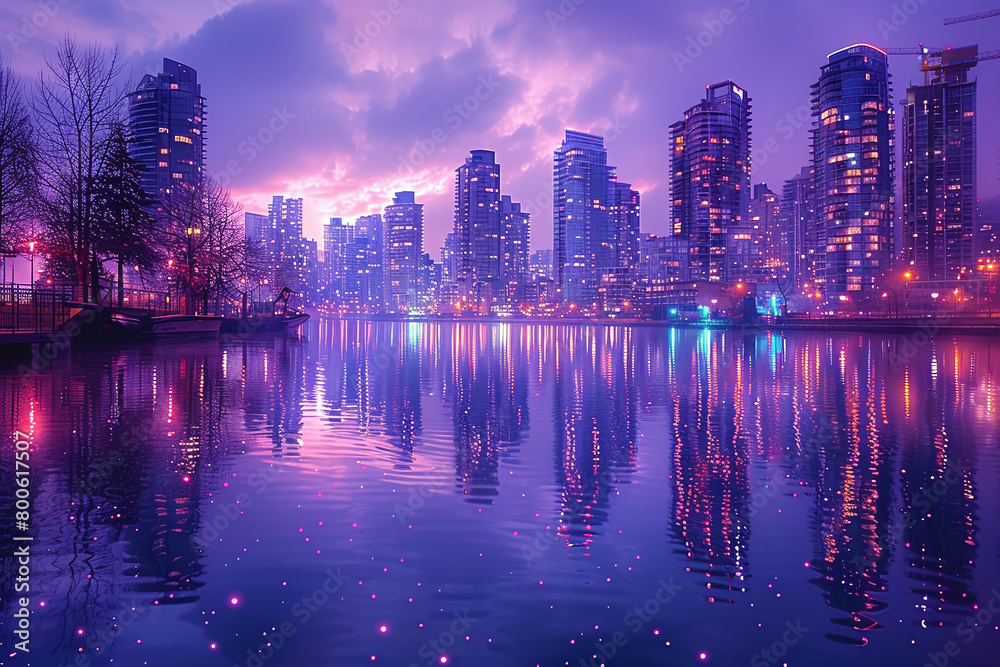 Urban Twilight - the city skyline 
