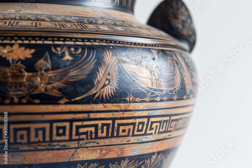 A close-up of a Greek krater photo