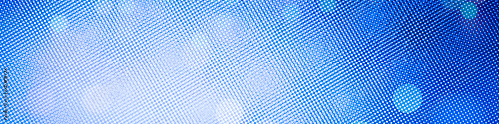 Fototapeta premium Blue bokeh panorama background for Banner, Poster, celebration, event and various design works