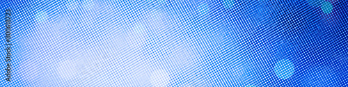 Blue bokeh panorama background for Banner, Poster, celebration, event and various design works