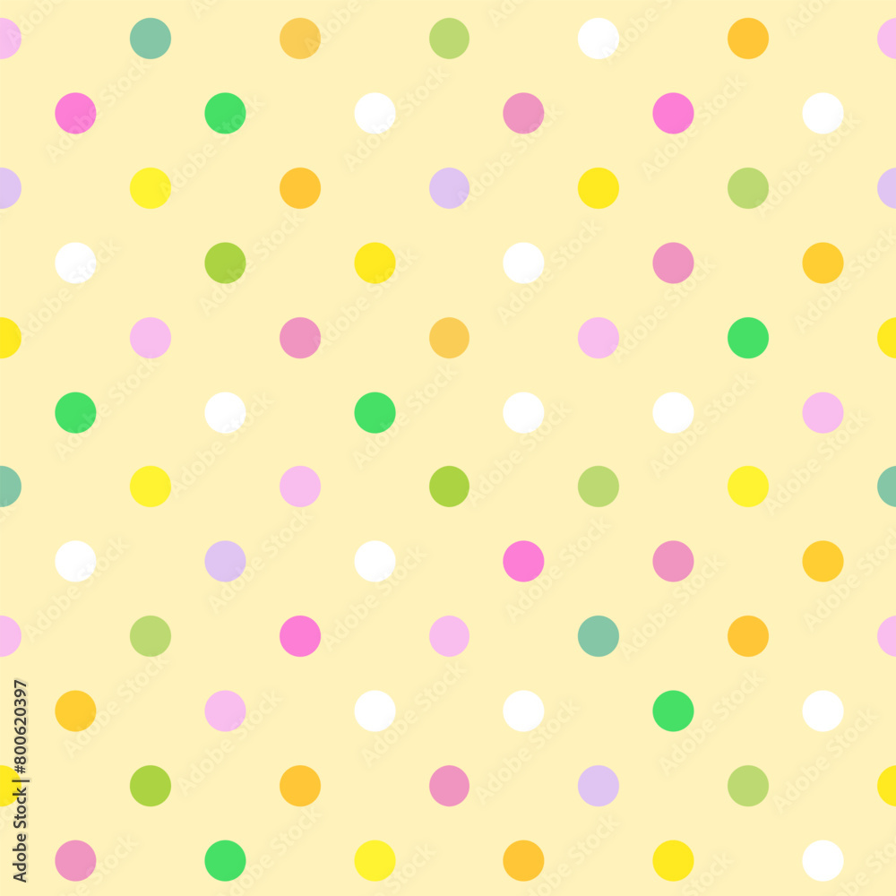 Polka Dot pattern, colorful seamless texture Polka Dot pattern, colorful seamless texture