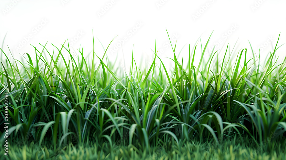 Fototapeta premium green grass isolated on white