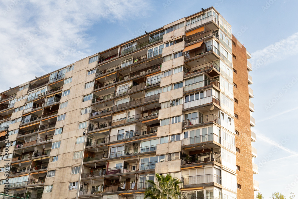Homes in a city in Spain, around Barcelona. architecture