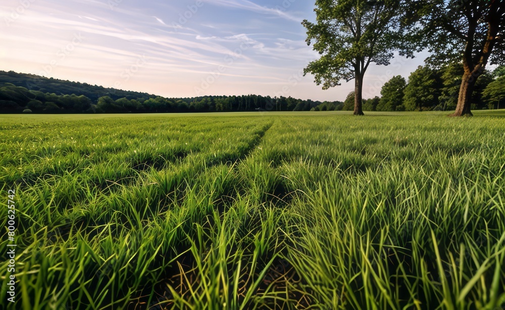 Fototapeta premium green grass meadow outdoor