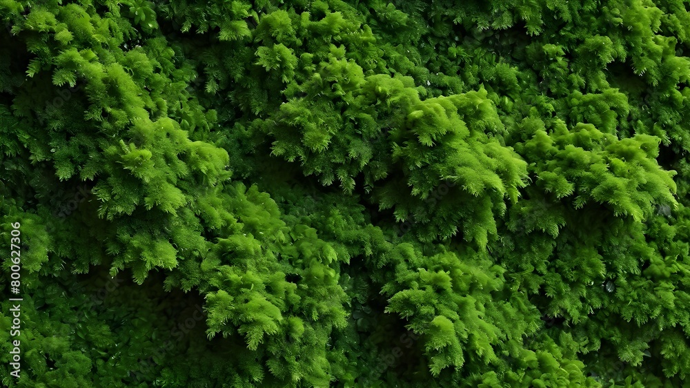 Dark green moss texture