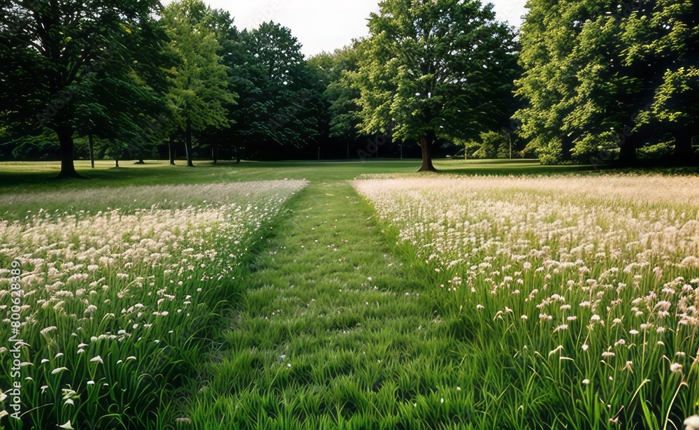 Obraz premium green grass meadow outdoor