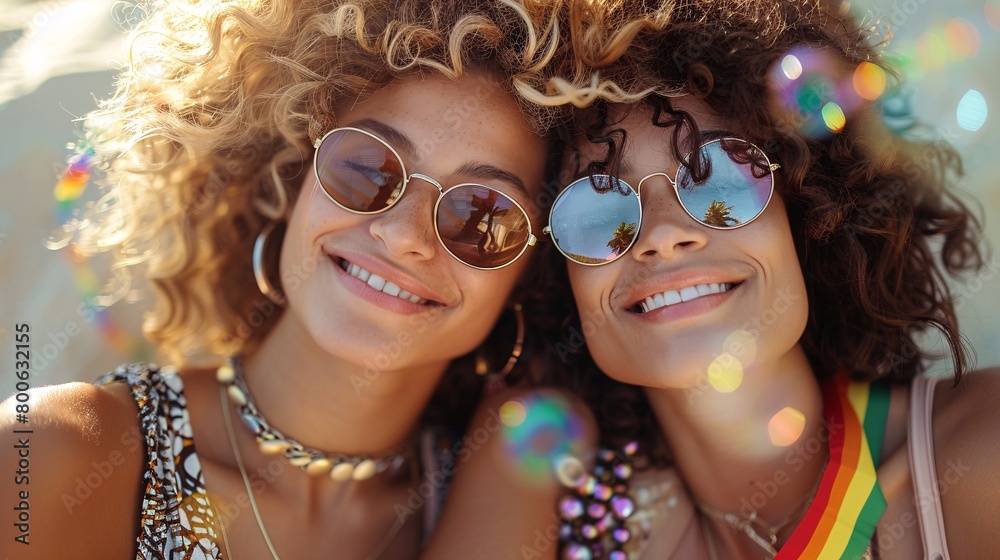 LGBTQ+ couple on pride month LGBTQ+ couple on pride month