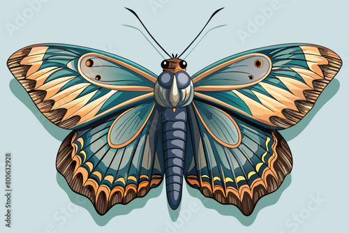 The textured surface of a butterflys proboscis, with its tiny ridges and grooves adapted for sipping nectar from flowers