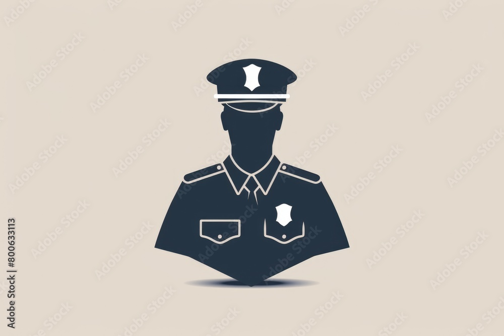 A man wearing a uniform and hat, suitable for various professional concepts A man wearing a uniform and hat, suitable for various professional concepts