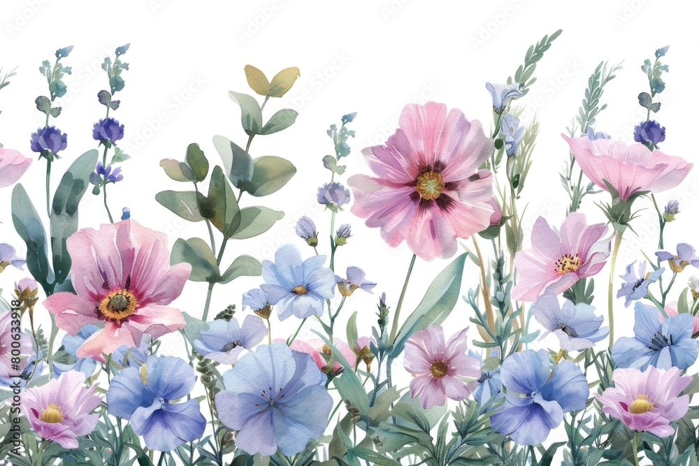 Colorful flowers displayed on a clean white background, perfect for various design projects