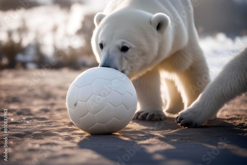 'bear ball white funny polar pushes animal arctic bored canada churchill hot drink cold ice large lay lazy lie mammal manitoba nature paw penguin playful predator relax silly sleepy slide snow ursus' photo