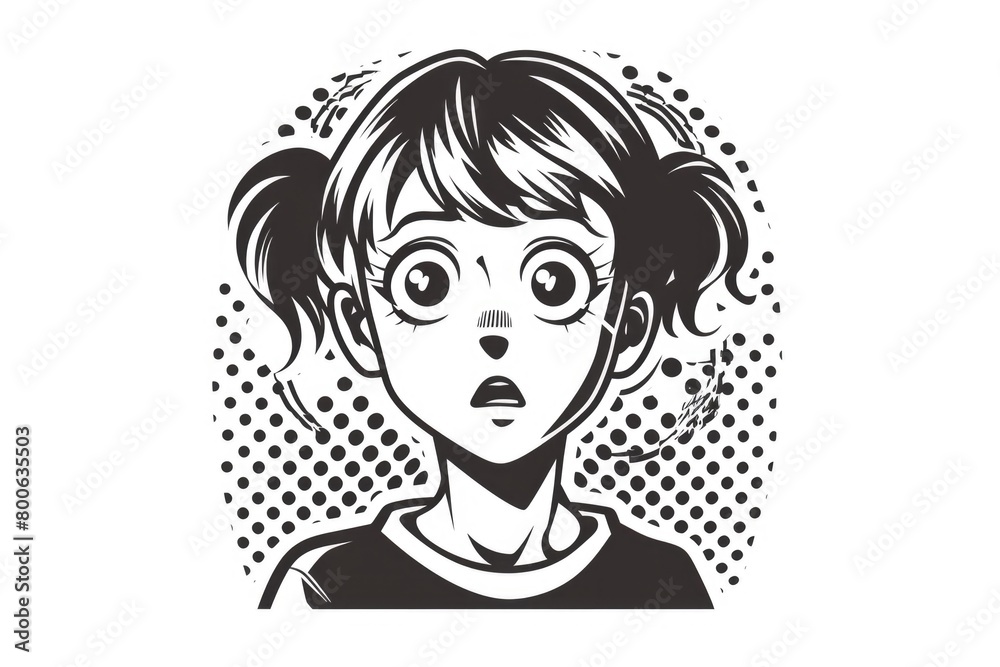 A young girl with a surprised expression. Suitable for various concepts A young girl with a surprised expression. Suitable for various concepts