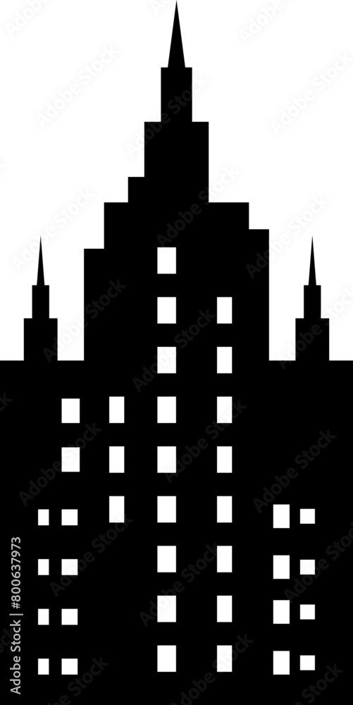 Fototapeta premium 빌딩 실루엣