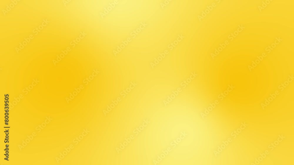 Yellow gradient background. Animation of moving abstract blur background. Seamless loop backdrop