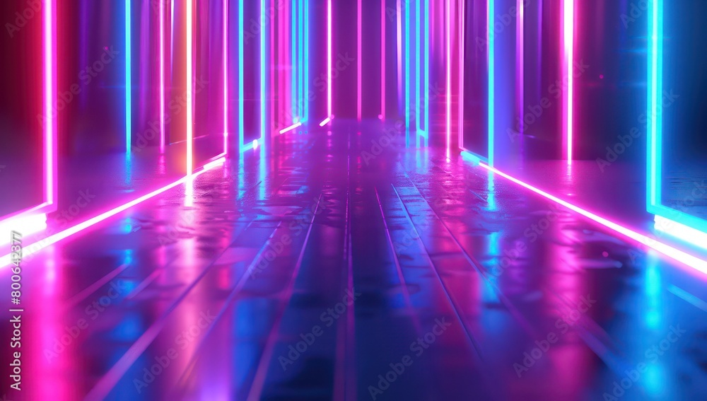 abstract neon lights background design, shiny and bright blues and purples abstract neon lights background design, shiny and bright blues and purples
