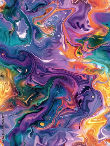 backdrop of colorful liquid swirls, translucent textures and seamless patterns 