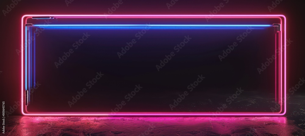 rectangular blank neon sign with neon frame and blank fill on dark background
rectangular blank neon sign with neon frame and blank fill on dark background