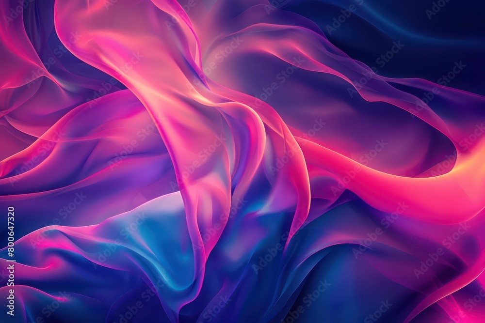 Obraz premium dark backdrop in neon gradient 