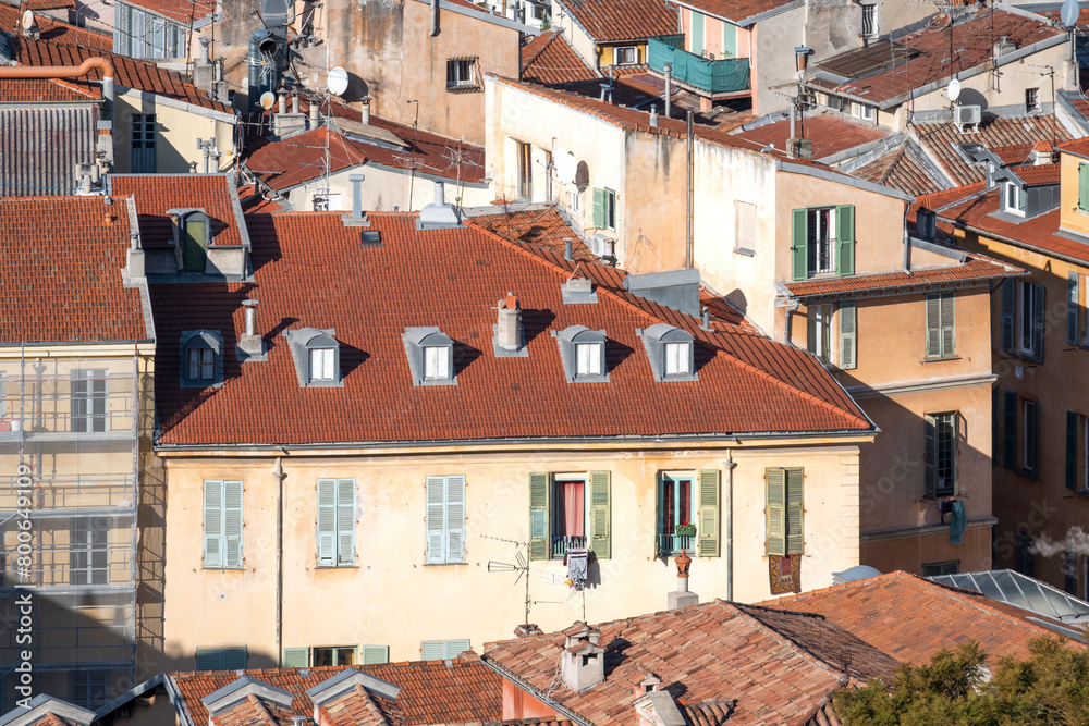 Panoramic view of city of Nice, France Panoramic view of city of Nice, France