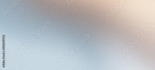 Gray light brown grainy gradient background, noisy beige blue banner poster backdrop design