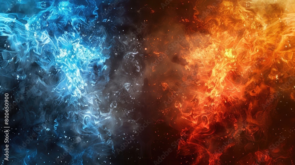 Fire & Ice - HD Wallpaper