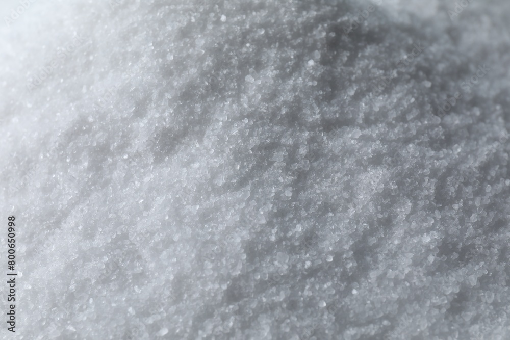 Organic white sea salt as background, above view Organic white sea salt as background, above view
