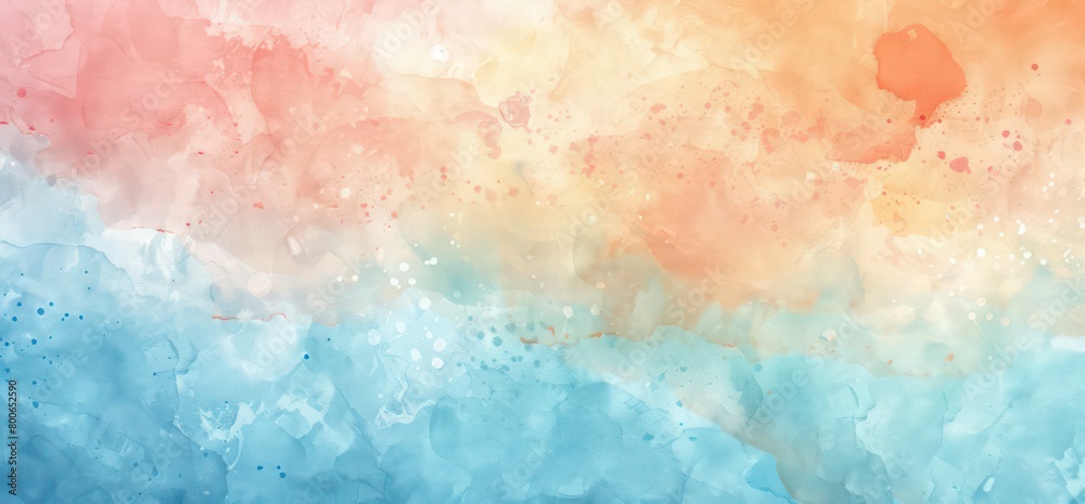 User
illustration background in watercolor hand painted style with light colors inspired in nature