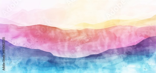 User illustration background in watercolor hand painted style with light colors inspired in nature