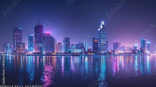 Ho Chi Minh City skyline, Vietnam, dynamic urban growth © mogamju