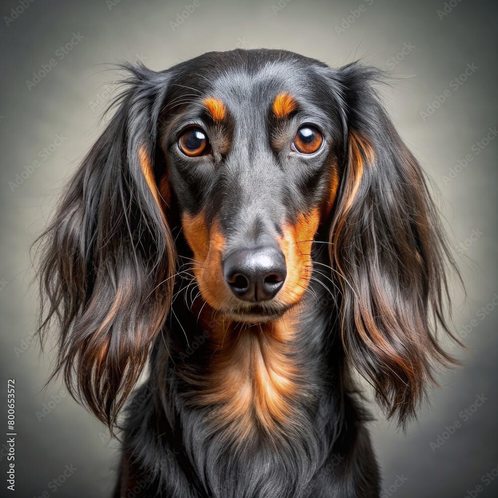 portrait close up of a dog. generative. ai	