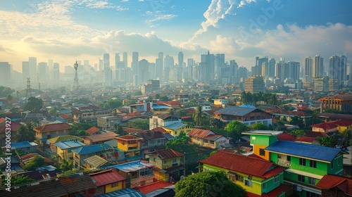 Manila skyline, cultural diversity, Philippines