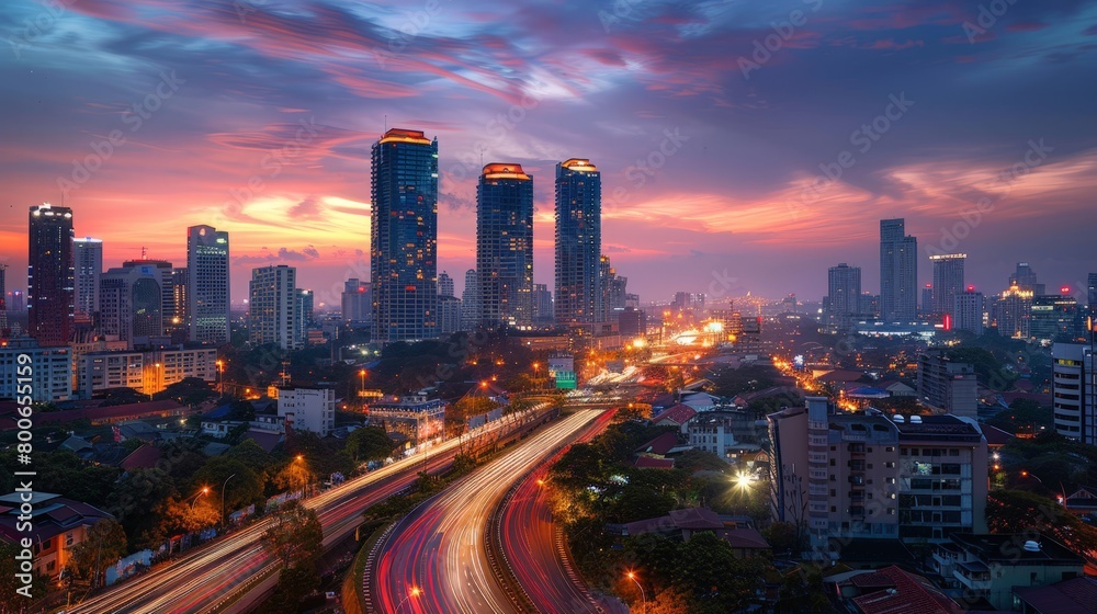 Surabaya skyline, Indonesia, dynamic business center