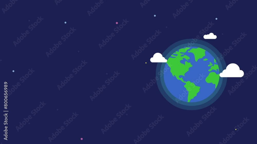 animation of rotating earth with clouds animation of rotating earth with clouds